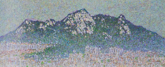 이씨산수12-20. 남산에서 바라본 인왕산.